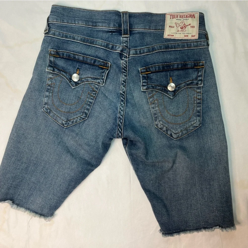 Sz 31 true religion denim shorts Men's Blue Denim Shorts